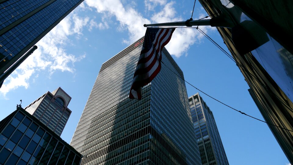 America architecture flag photo