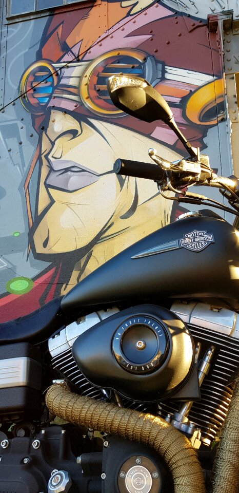 Grafity railway station harley davidson