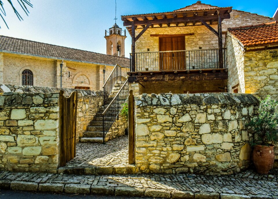 Stone mediterranean facade