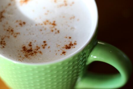 Cappuccino mug morning photo