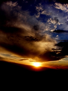 Sky cloud in the evening photo