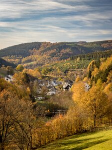 Village nature landscape