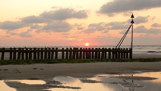 Abendstimmung north sea wangerooge