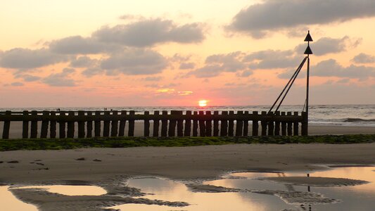 Abendstimmung north sea wangerooge photo