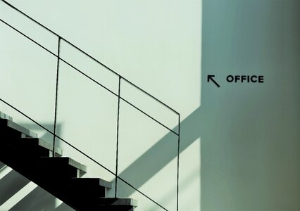 Office stairs frigid wind