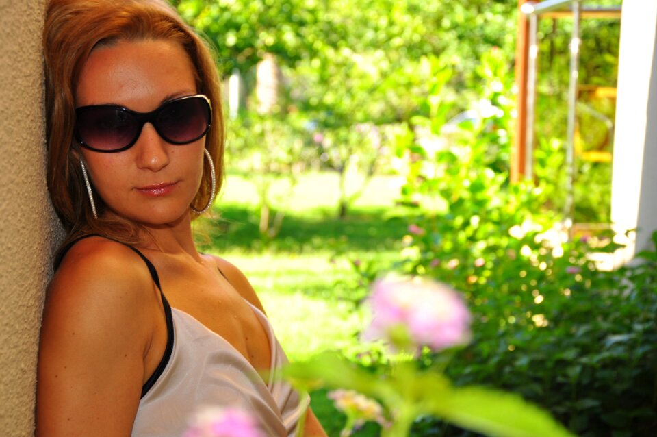 Garden fashion woman