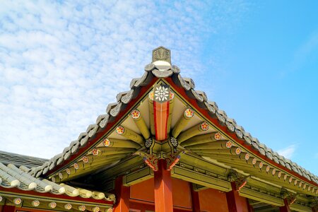 Korea hanok sky