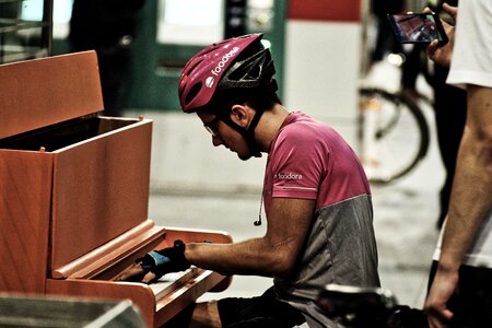 Bike railway station city