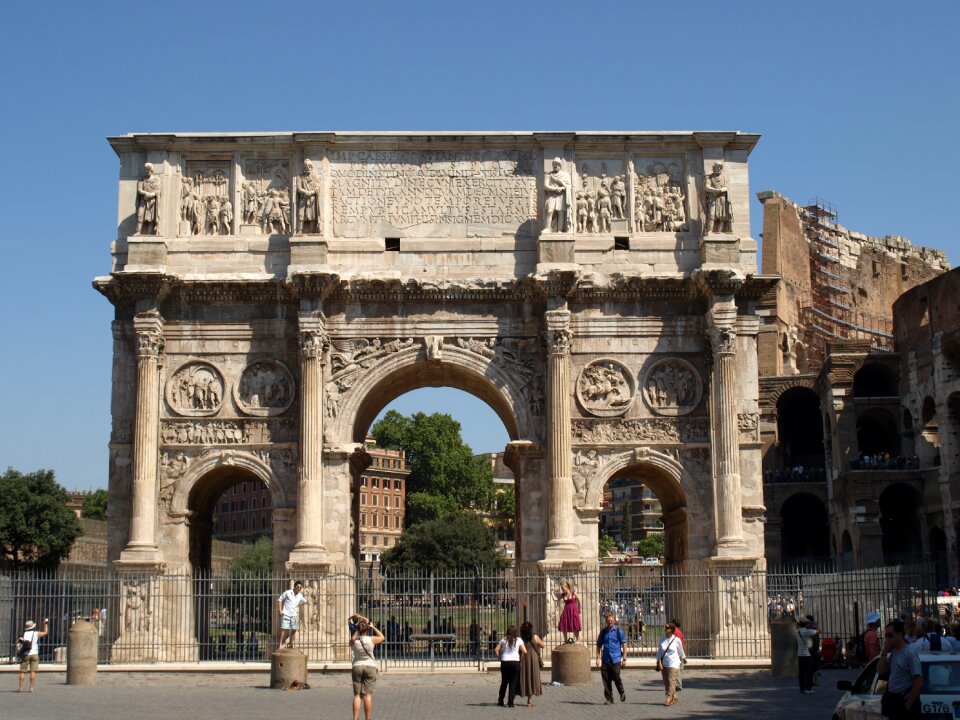 Arch of constantine of via triumphalis from 2008