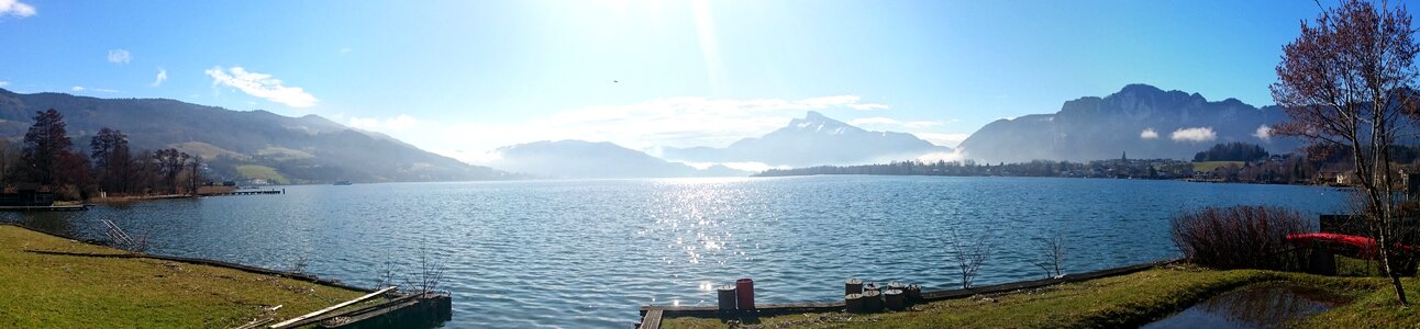 Lake landscape mountains