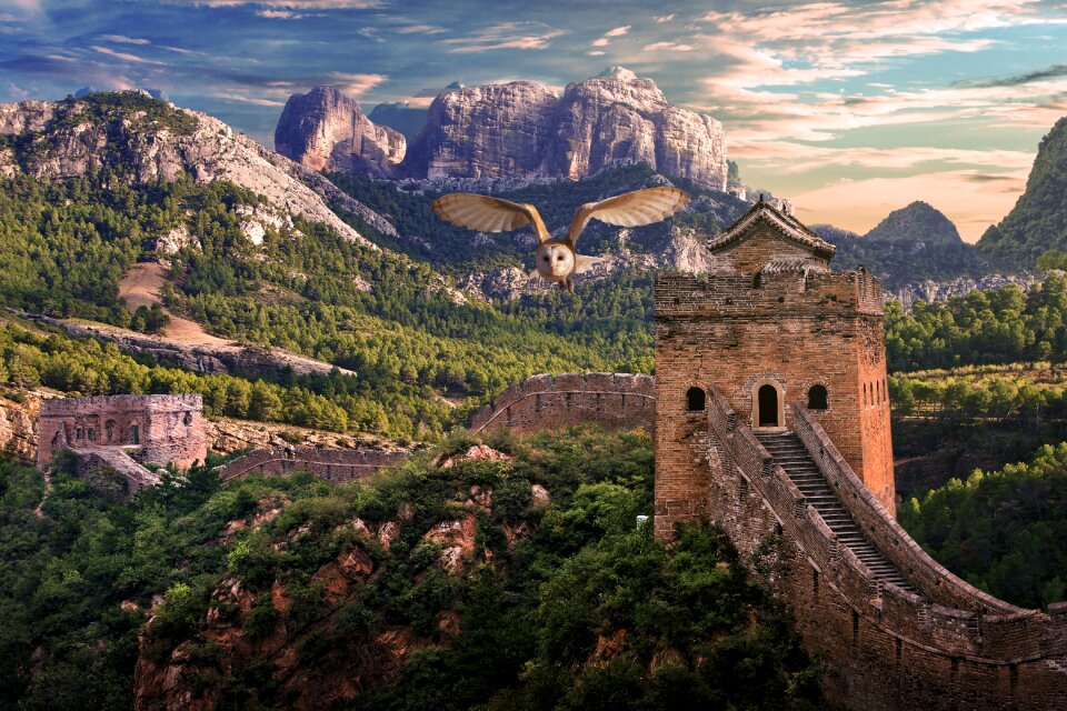 Great wall of china scenery