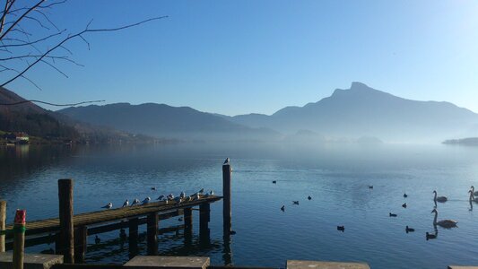 Mountains landscape mondsee