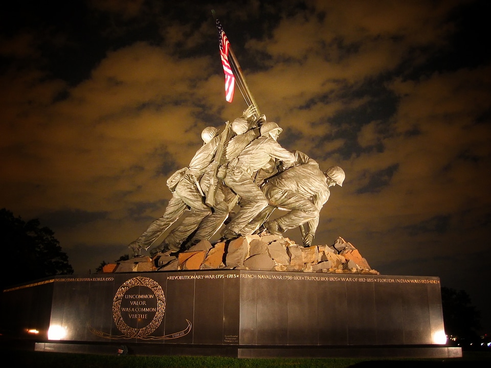 Landmark world war ii night