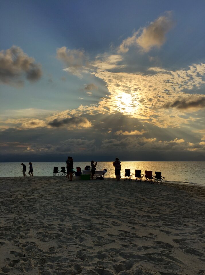 Sea water twilight