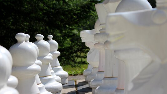 Xxl board game chess pieces photo