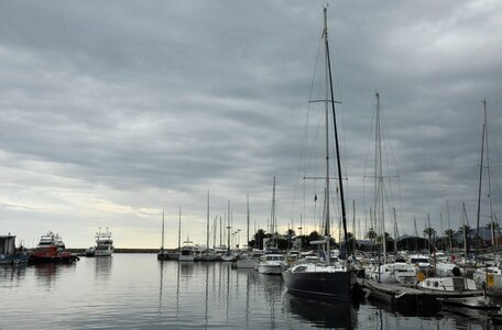 Boats port sky