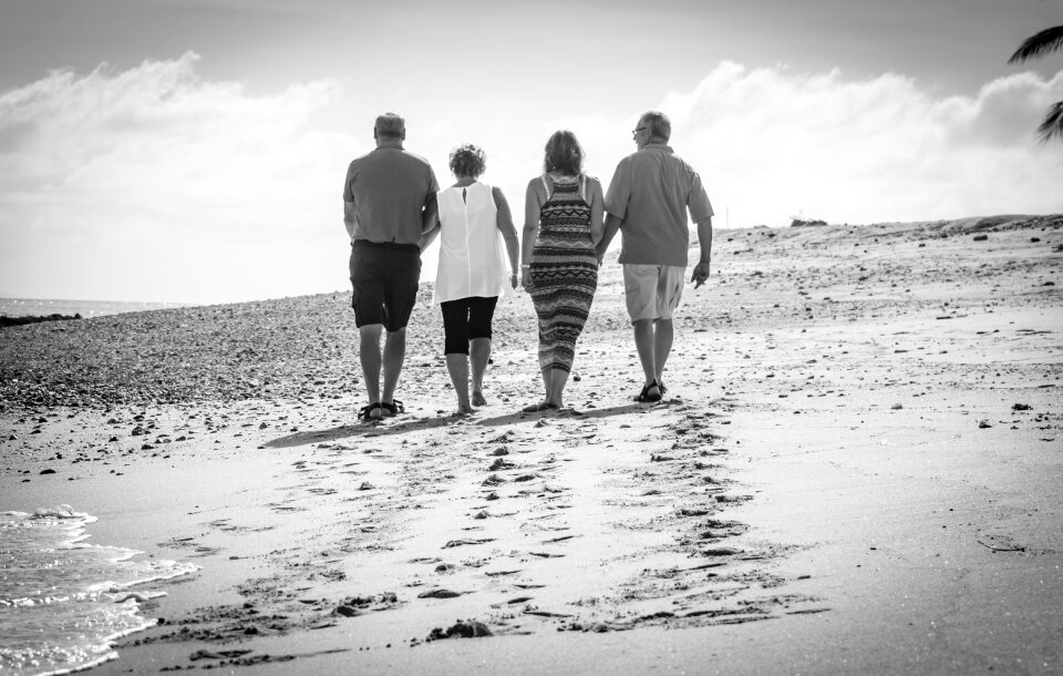 Beach friendship holiday