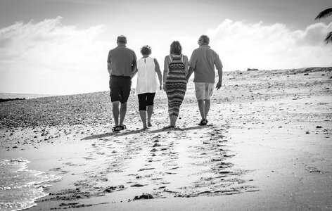 Beach friendship holiday