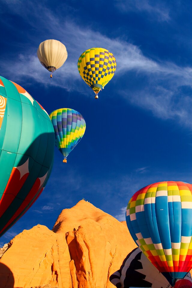 Balloon rally flight hot air balloon