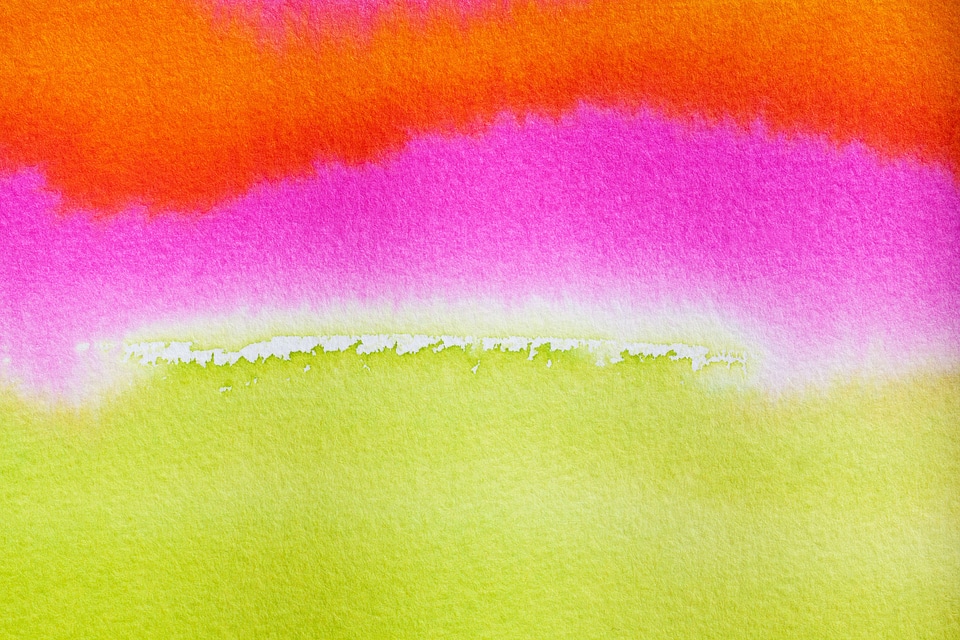 Painting technique soluble in water not opaque