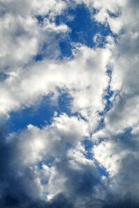 Natural blue sky clouds photo