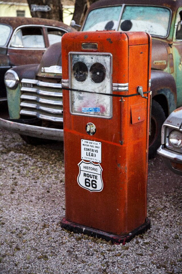Route66 gas pump retro