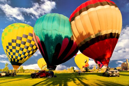 Balloon rally flight hot air balloon