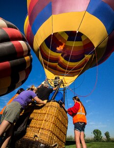Balloon rally flight hot air balloon