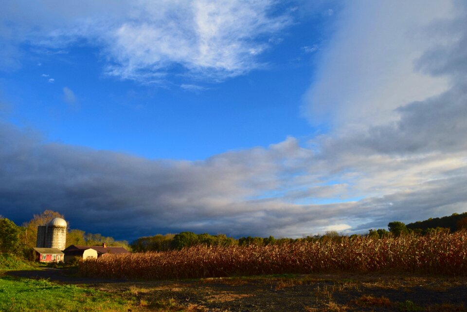 Sunlight autumn clouds