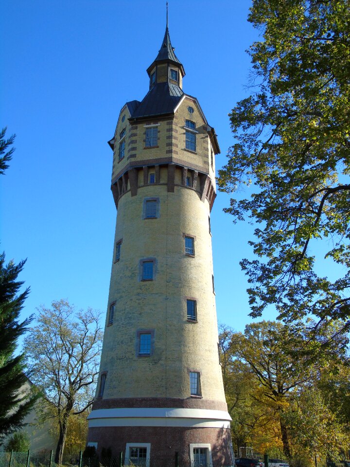 Water tower saxony autumn