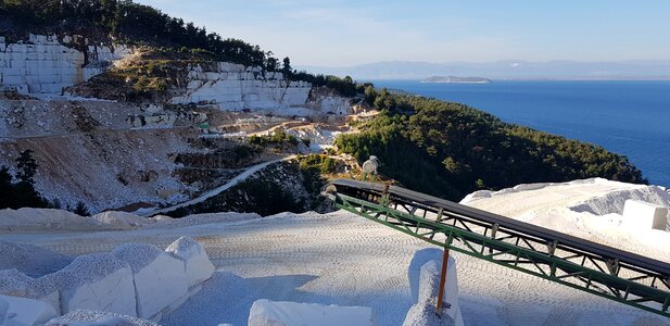 Quarry removal mountains
