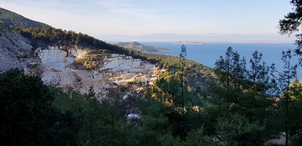 Quarry removal mountains