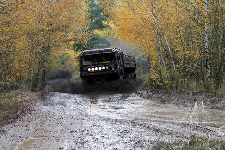 Truck terrain water