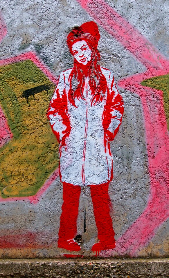 Young urban street art