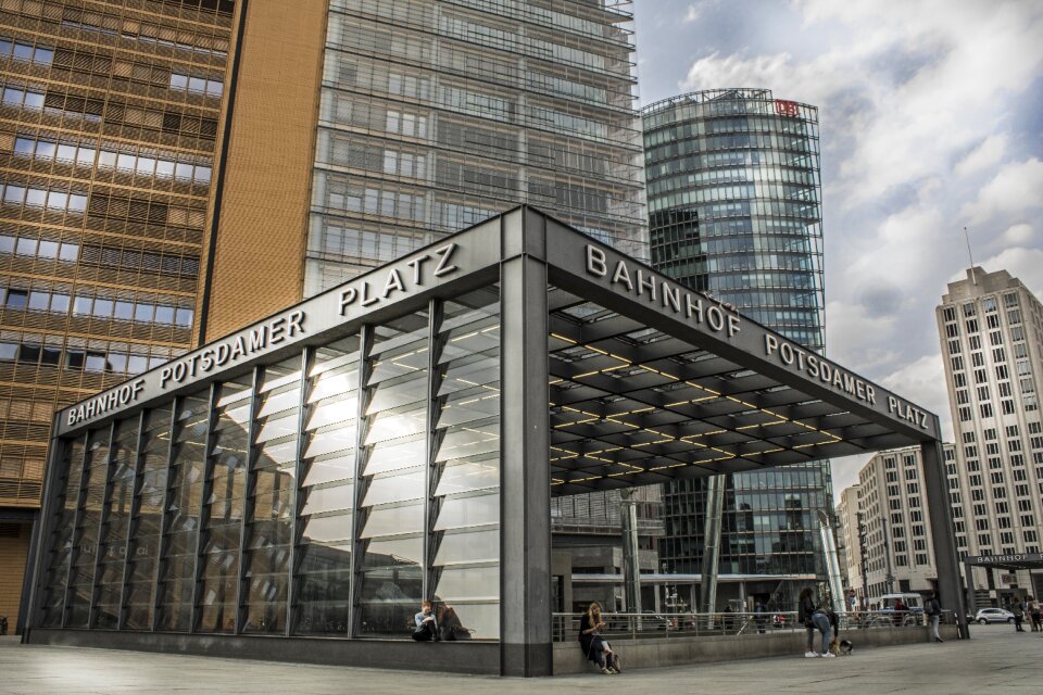 Berlin metro railway station photo