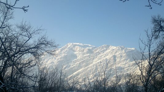 Landscape mountain sky