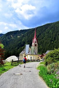 Mountains girl trail