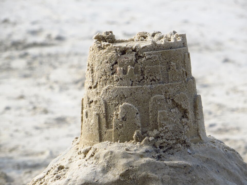 Beach sand sandburg