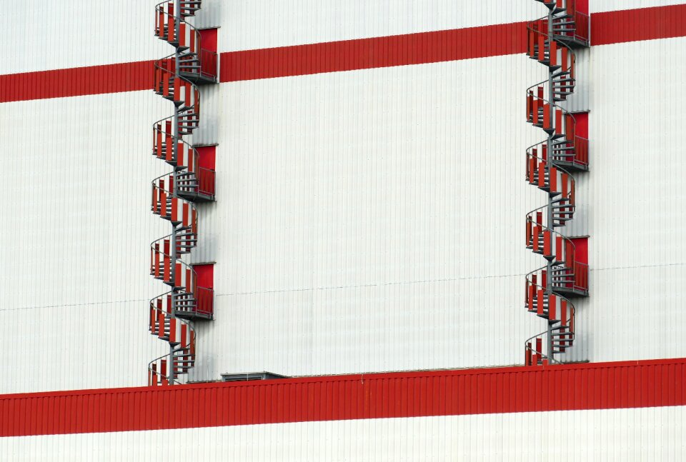 Spiral staircase rise