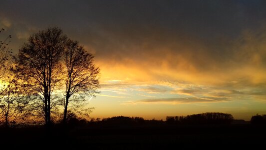 Landscape nature twilight photo