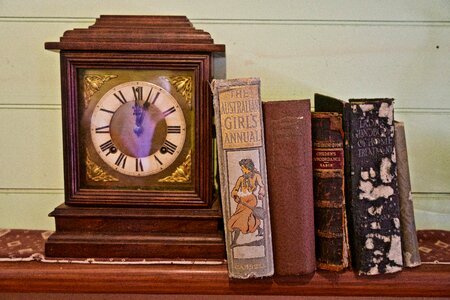 Old vintage brown clock