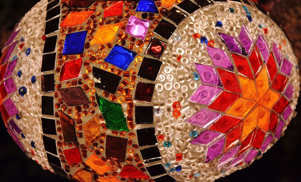 Ceramic colorful decorative