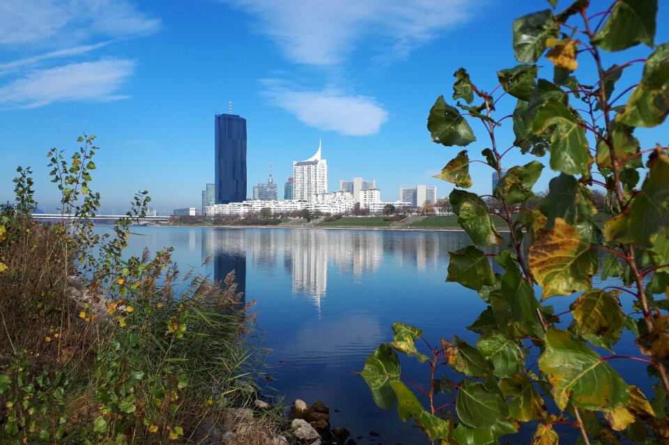 Blue skyscraper nature