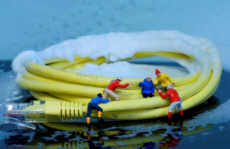 Craftsmen repair weather layer