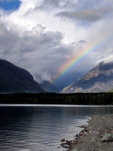 Rainbow lake blue rainbow photo