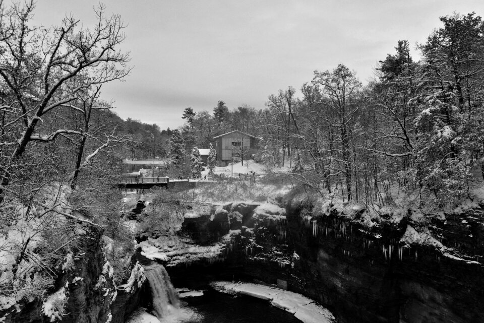 Snow valley snow landscape winter landscape