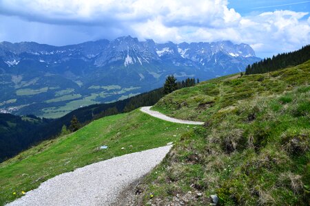 Alpine mountains panorama