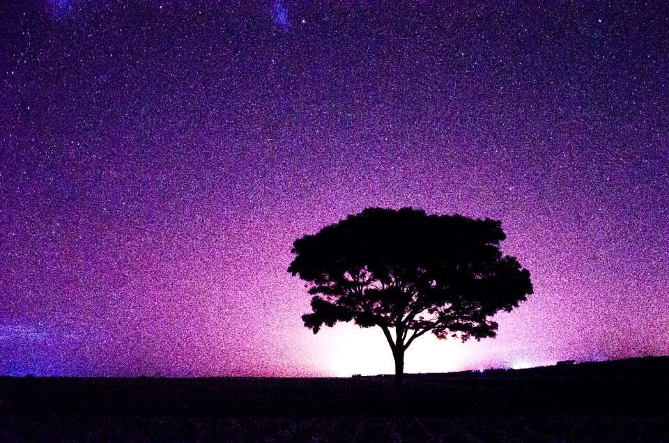 Night astronomy lights