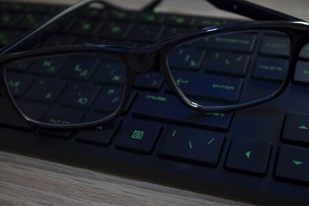 Green blue keyboard