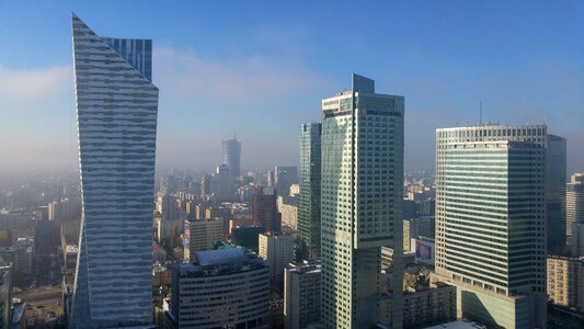 Warsaw city skyscrapers